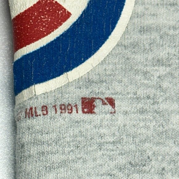 Vintage 90s Chicago Cubs Jersey Mens XL Gray Cotton MLB USA - Picture 11 of 15